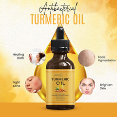 DERMAXGEN Turmeric Oil pump shows easy, precise daily application