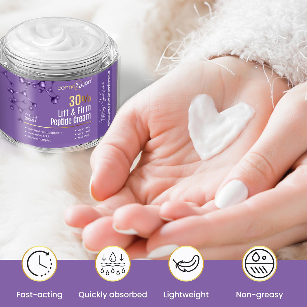 Dermaxgen vitamin C and hyaluronic acid formula offers brightening hydration and a lightweight feel.