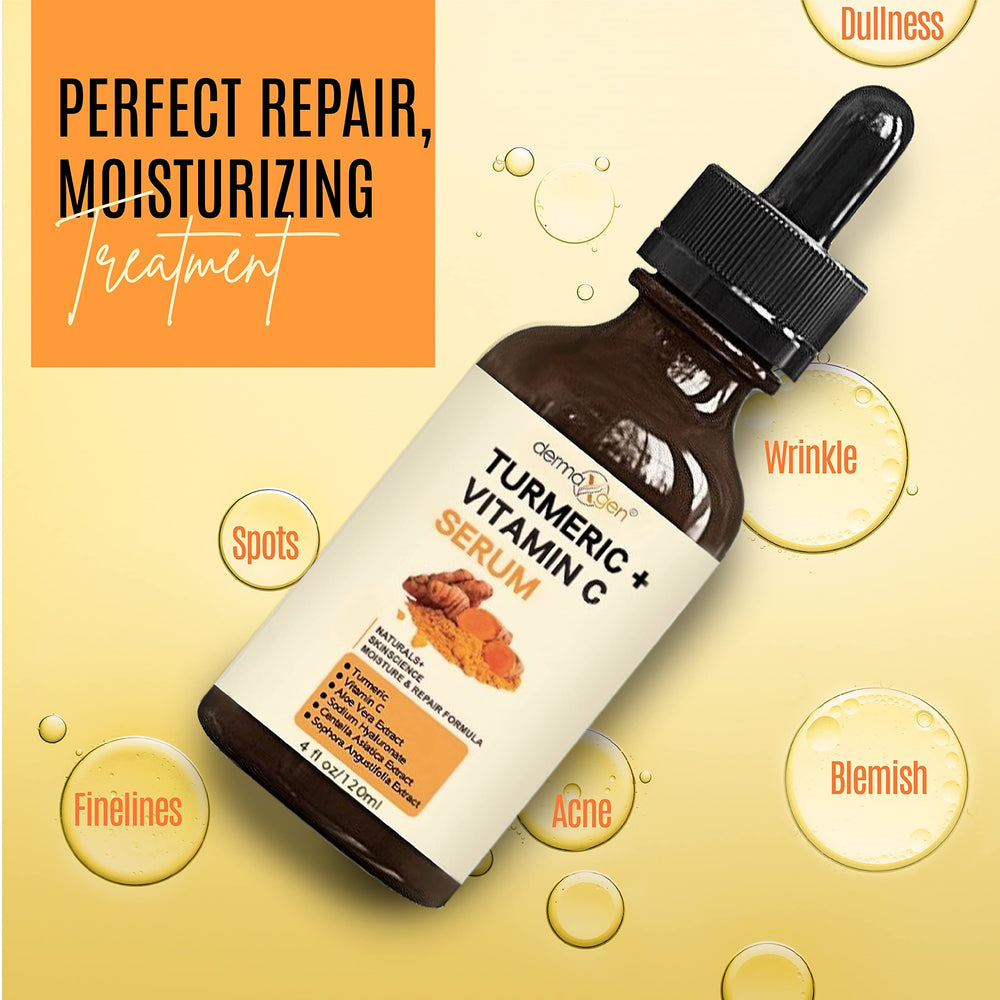 DERMAXGEN vitamin C serum bottle close-up showing brightening potential