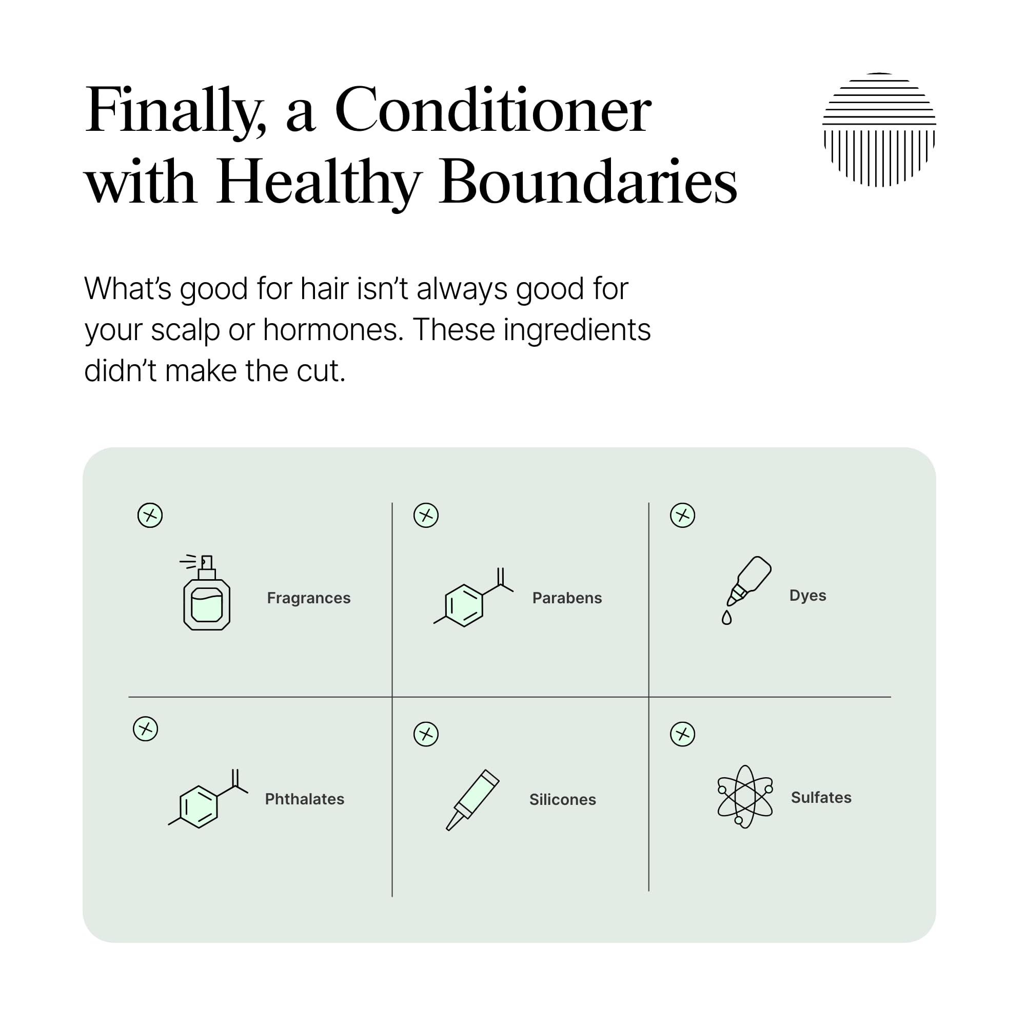 Dermazen Nourishing Conditioner closeup emphasizes scalp-friendly formula.