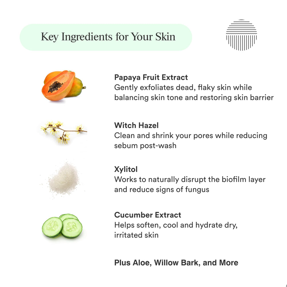Dermazen Purifying Facial Cleanser with cucumber and willow bark extracts for soothing skin.