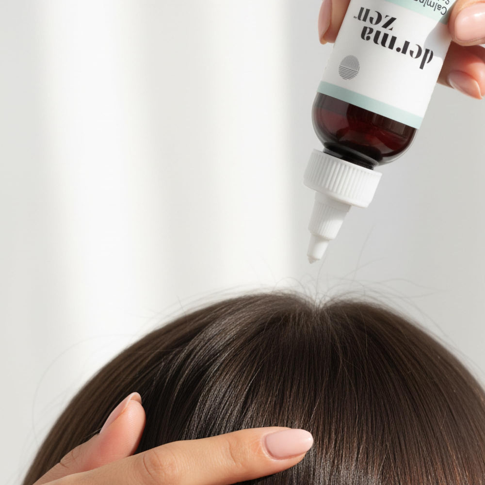 Dermazen serum texture close-up reveals non-greasy, fast-absorbing formula