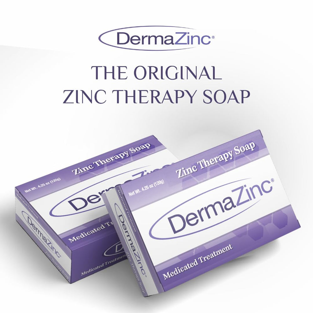 DermaZinc Therapy Soap for face and body use on sensitive skin