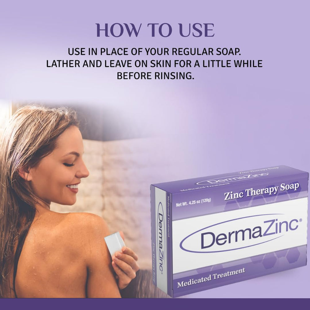 DermaZinc Therapy Soap ingredients like oats and shea for hydration