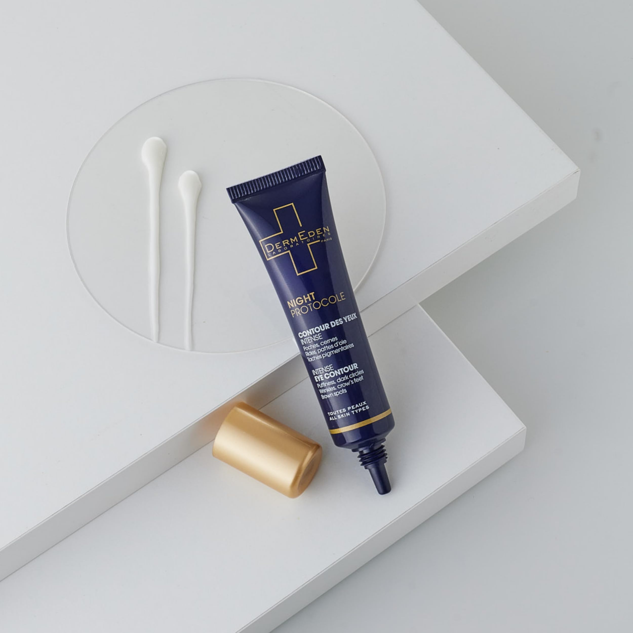 DERMEDEN Night Protocol evening glow on delicate eye area