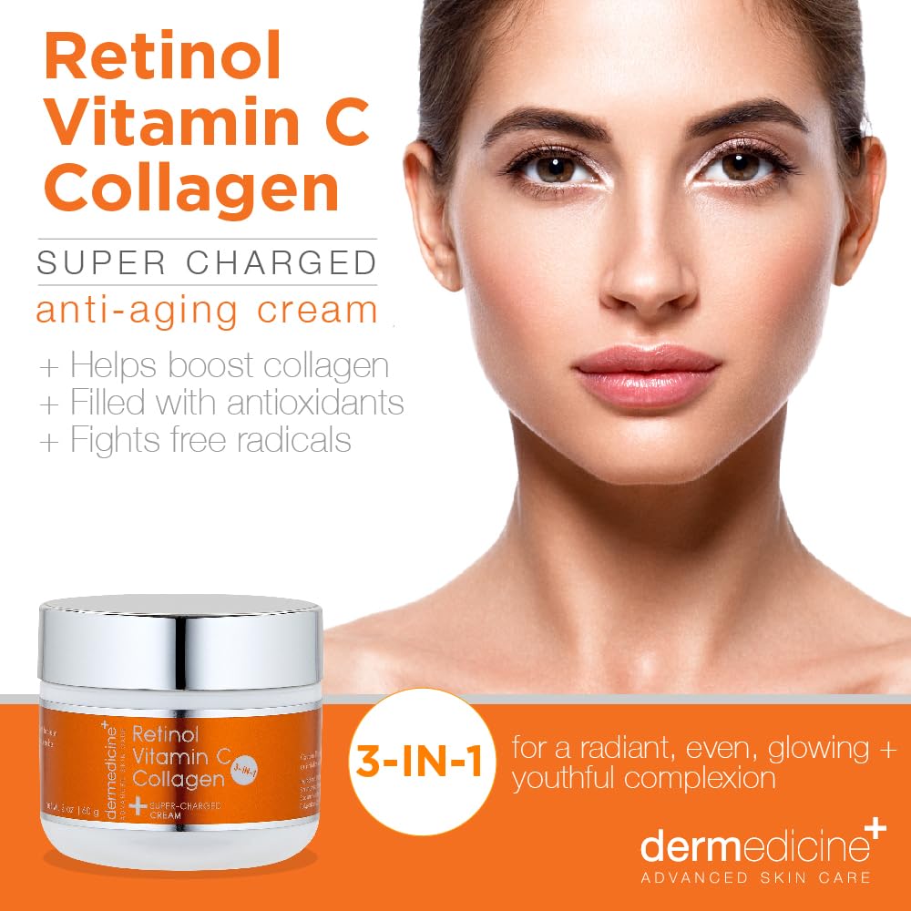 Dermedicine anti-aging cream texture closeup highlights rich, creamy consistency for uniform application