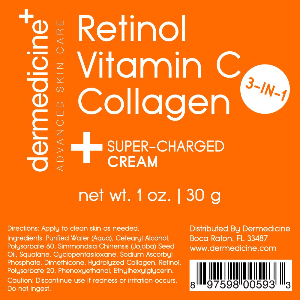 Dermedicine logo and product indicating dermatologist-inspired formula