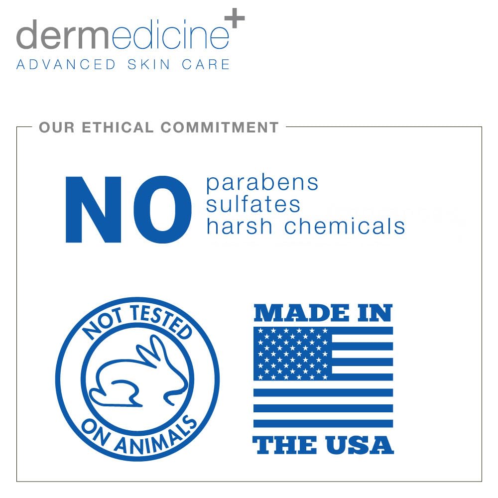 Dermedicine fine lines close-up demonstrates reduction around eyes and mouth.