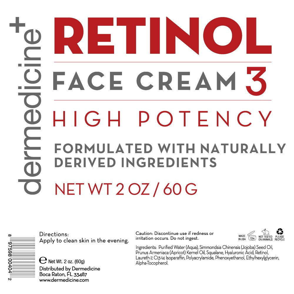 Dermedicine Retinol Cream under-eye application targets fine lines around eyes