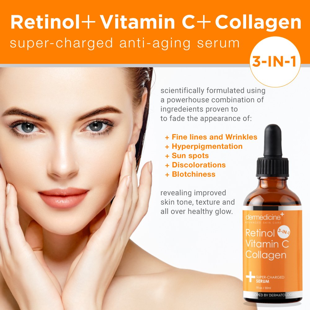 Dermedicine serum dispensing pump demonstrates easy, precise application for daily skin care.