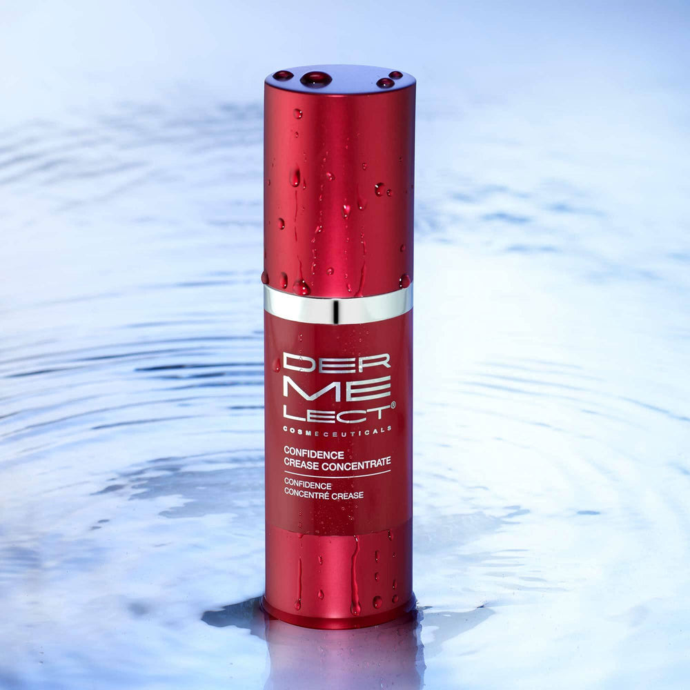 Dermelect ConfidenceCrease Concentrate pump-dispense for easy, precise daily use