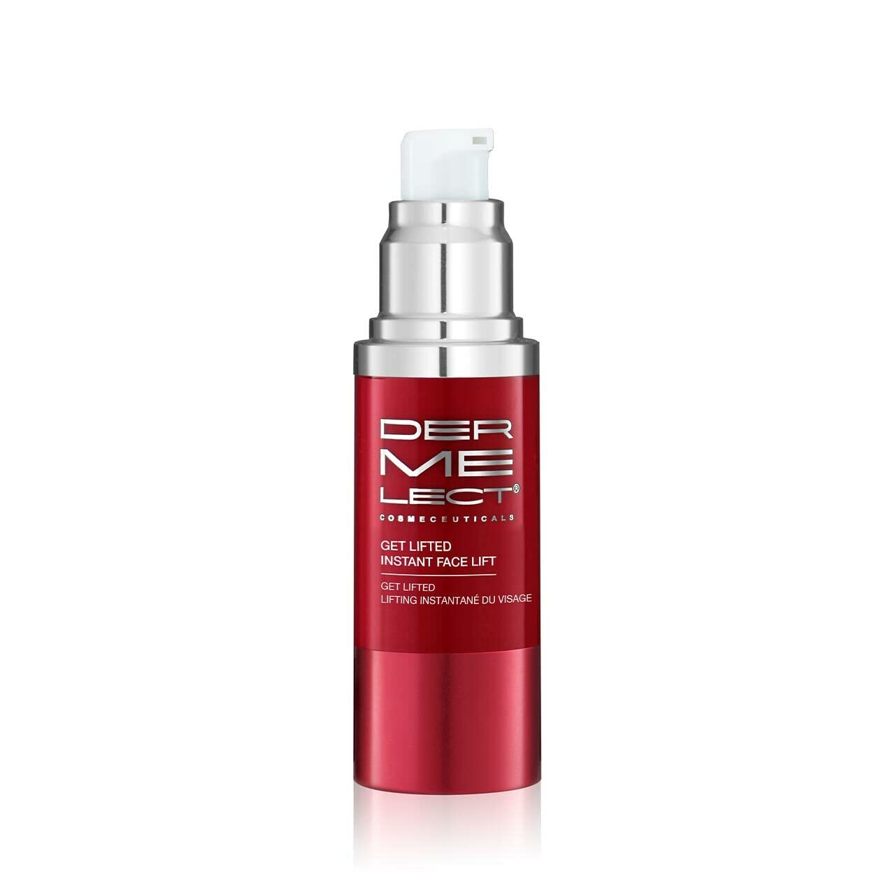 Dermelect Get Lifted jawline contour visualization after application for definition.