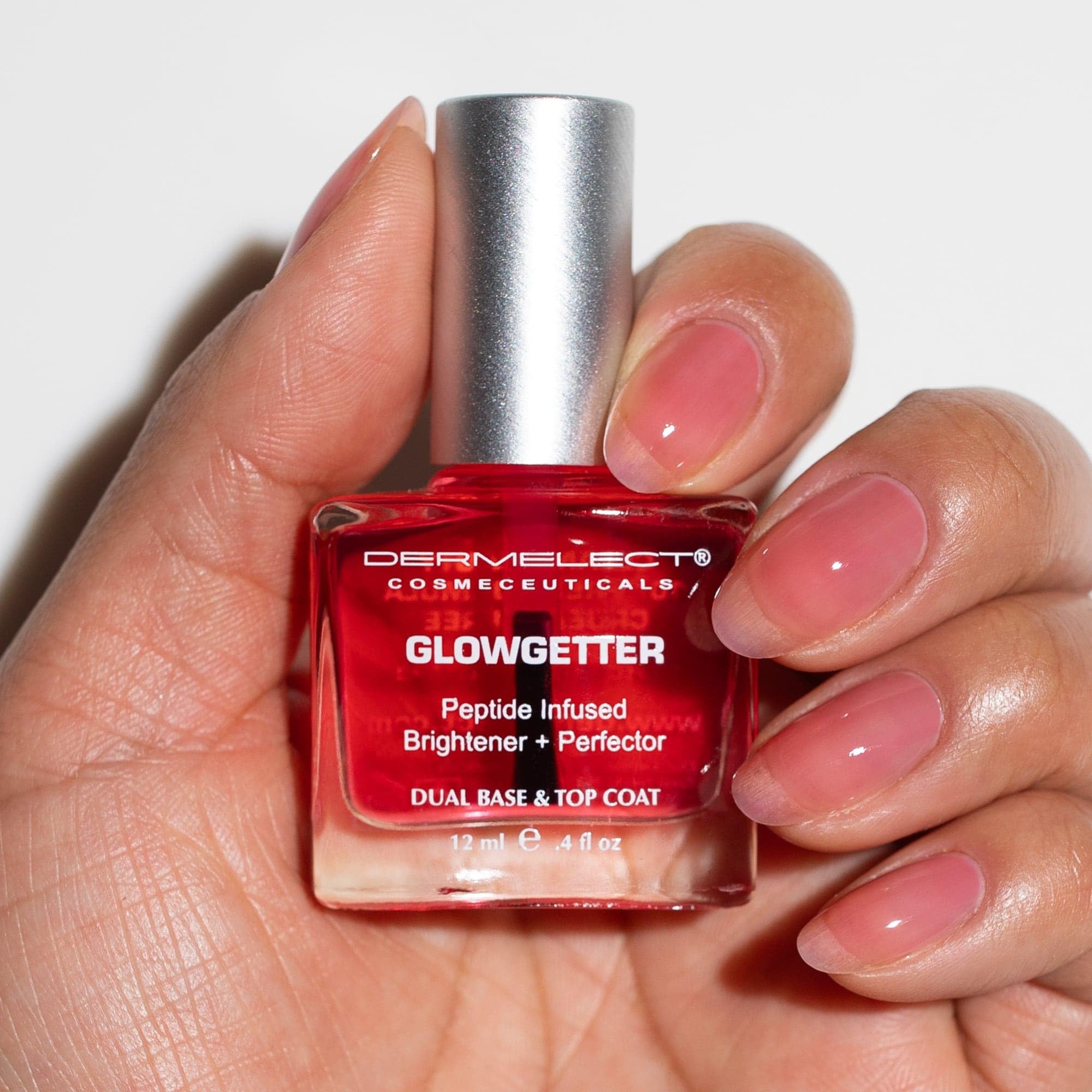 Dermelect Glowgetter nails after use appear smoother and more even