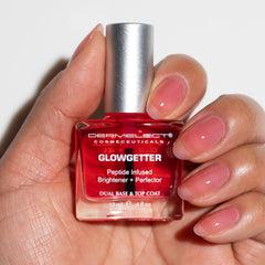 Dermelect Glowgetter nails after use appear smoother and more even