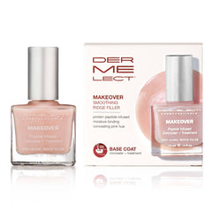 Dermelect Makeover Ridge Filler bottle with shimmering pink base.