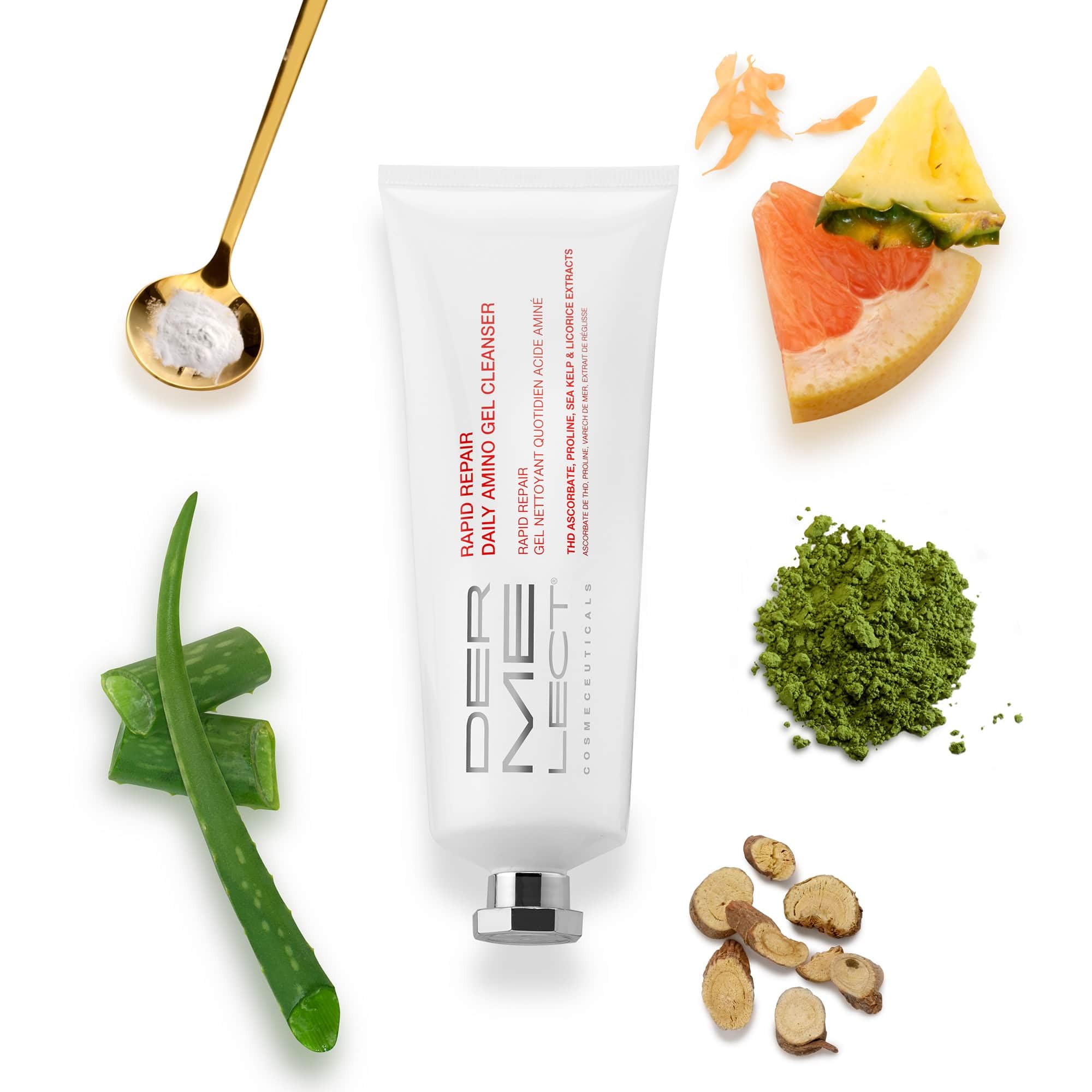 Dermelect Rapid Repair Cleanser antioxidant-boost highlight shows nourishing skin benefits