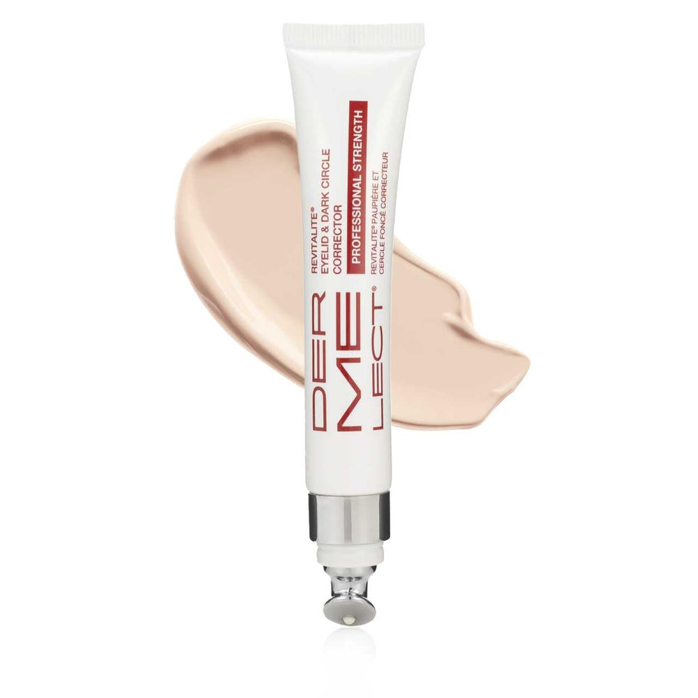 Dermelect Revitalite dark circles before-after concept demonstrates potential brightening.