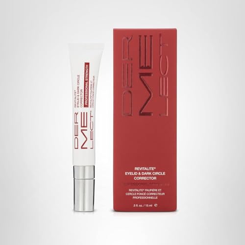 Dermelect Revitalite premium eye care routine with gentle massage.