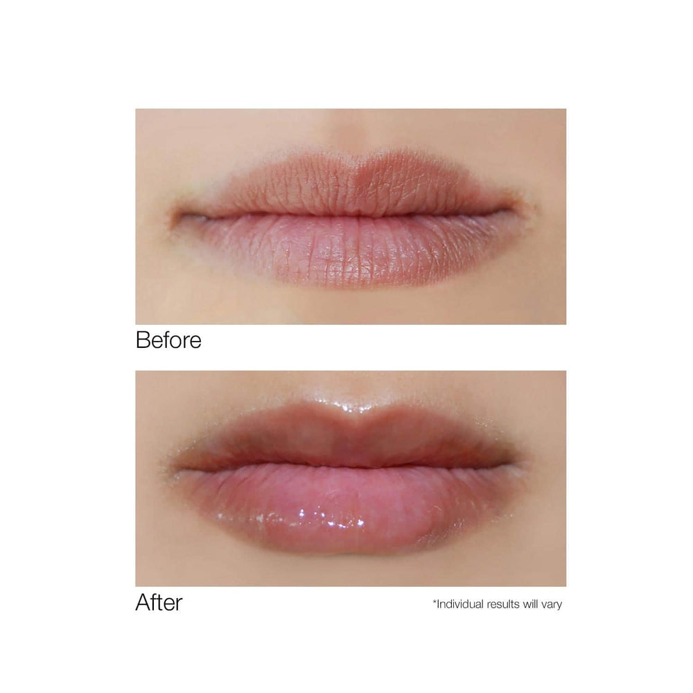 Creamy texture swatch of Dermelect Smooth Lip Volumizer for smooth feel