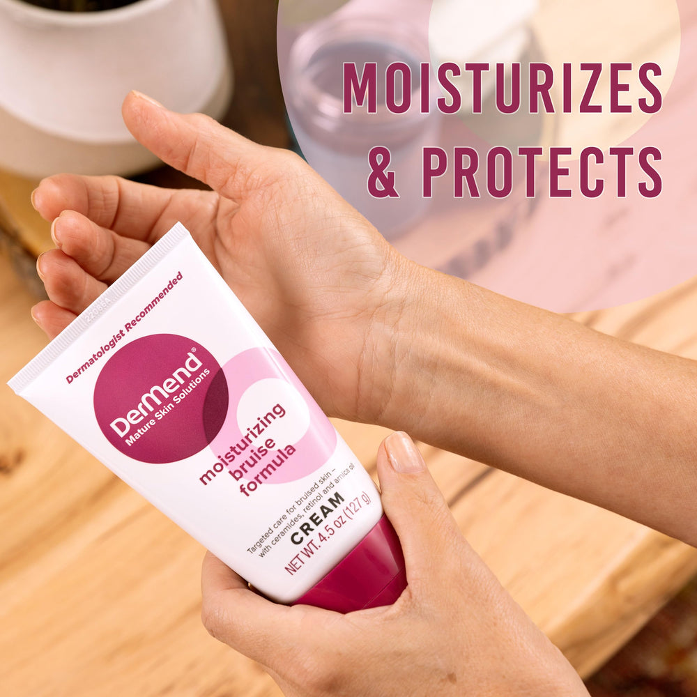 Dermend Arnica Bruising Cream hands-application demonstrates easy even coverage