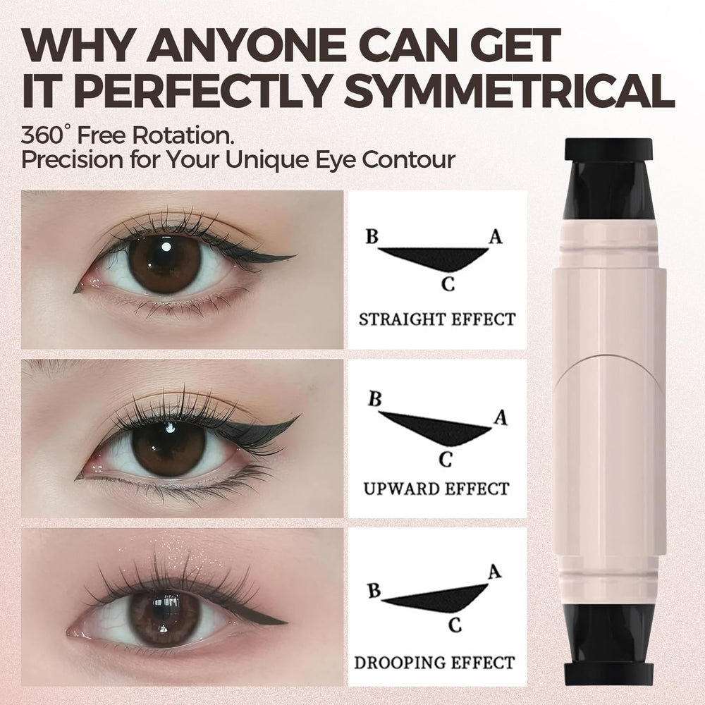 DERMETICS quick winged liner stroke for a polished look in seconds.