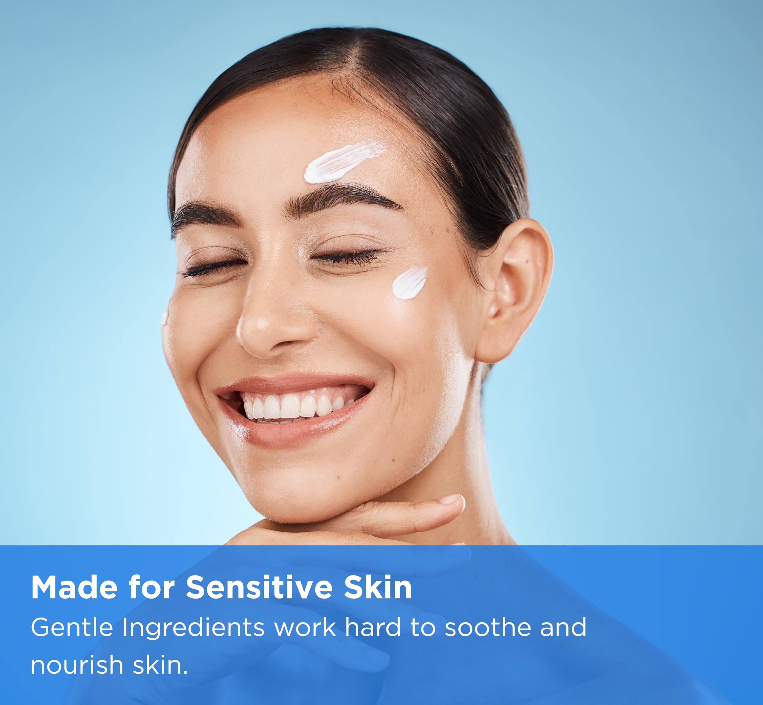 Dermgentle face and body cream absorbs quickly for everyday routine.