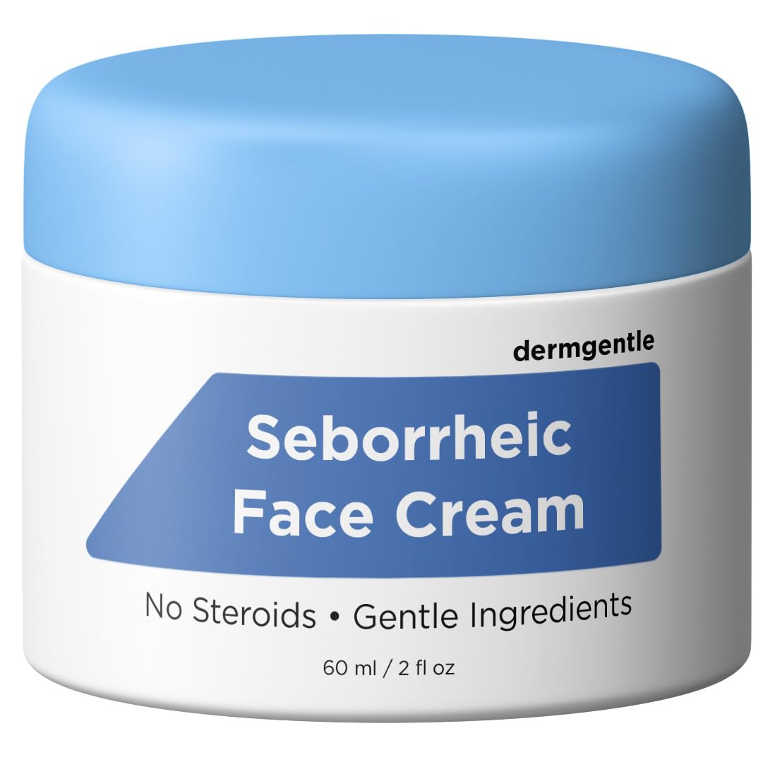 Dermgentle seborrheic dermatitis face cream pump for gentle hydration.