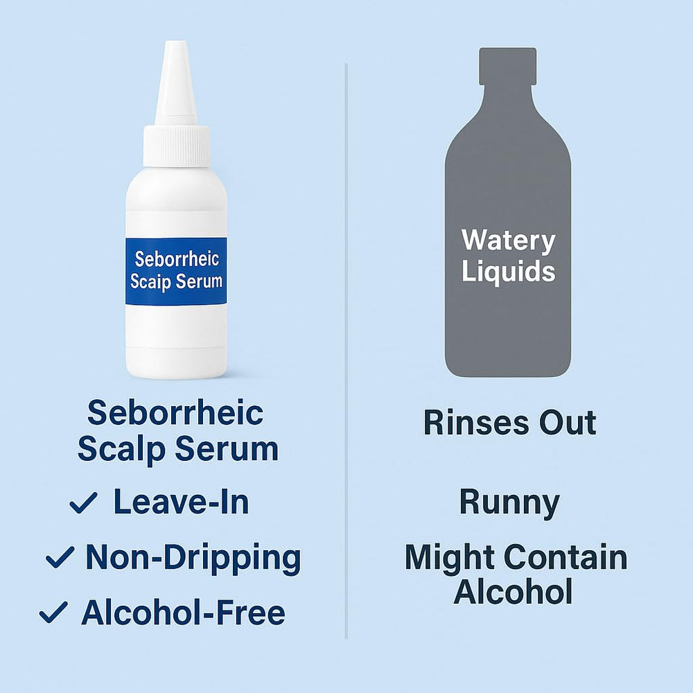 Dermgentle Seborrheic Serum on body demonstrates versatile use for skin care.