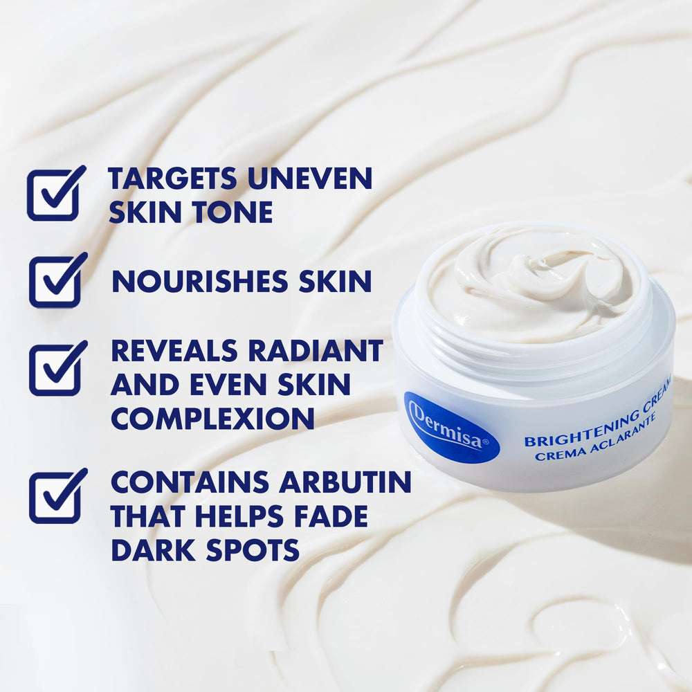 Product shot of Dermisa Brightening Cream in a 2-pack display