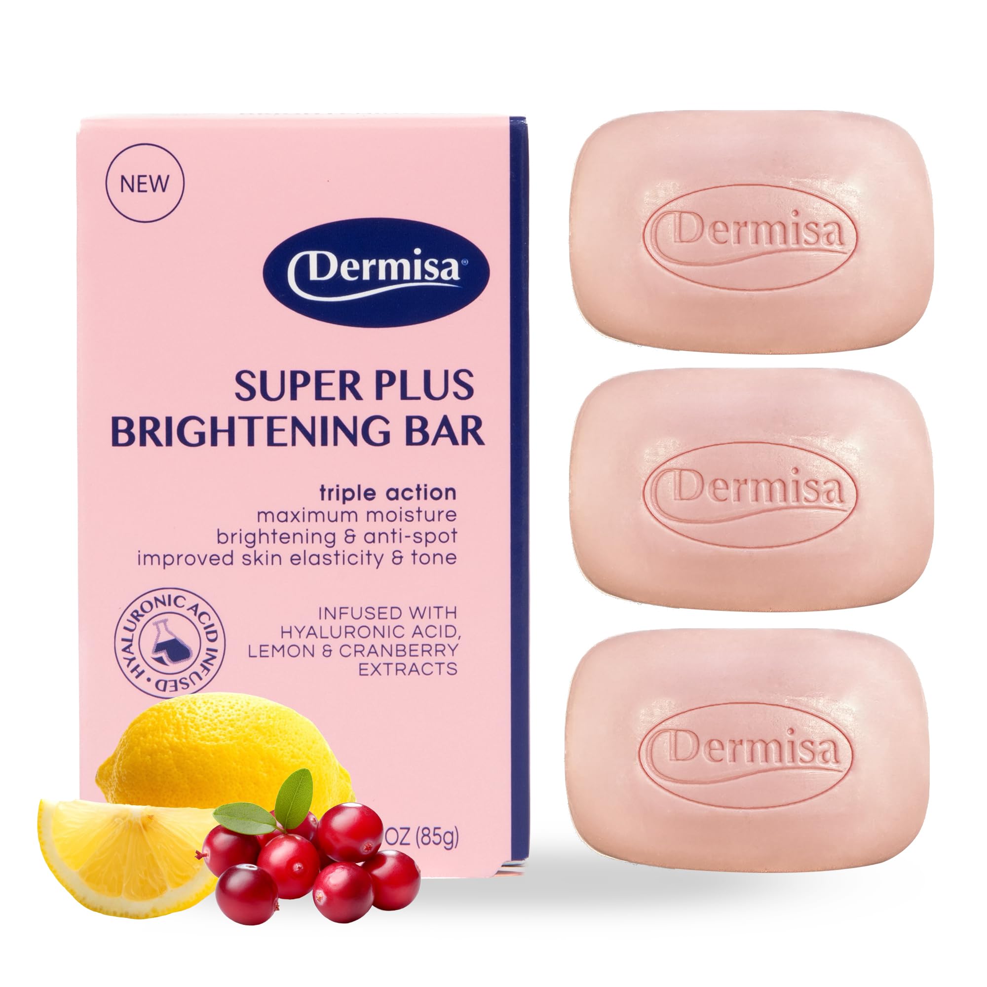 Dermisa Super Plus Brightening Bar packaging for daily skincare routine