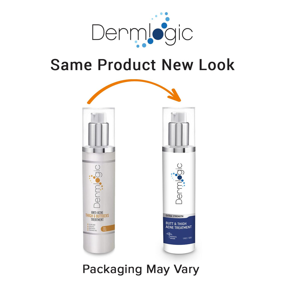 Dermlogic butt-thigh acne treatment ready for use on back or elbows
