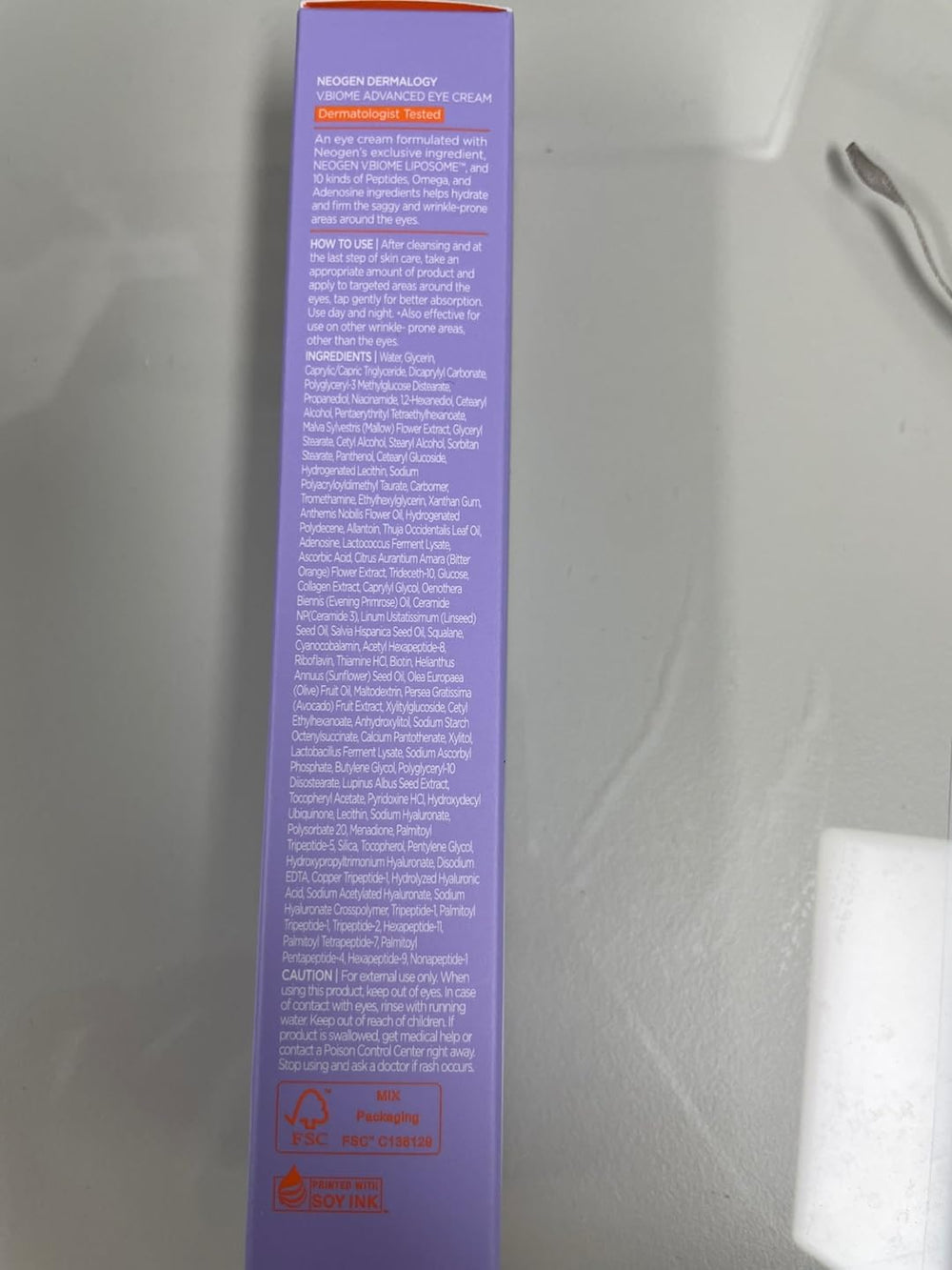 DERMALOGY by NEOGENLAB V.Biome Eye Cream dispense pump in use