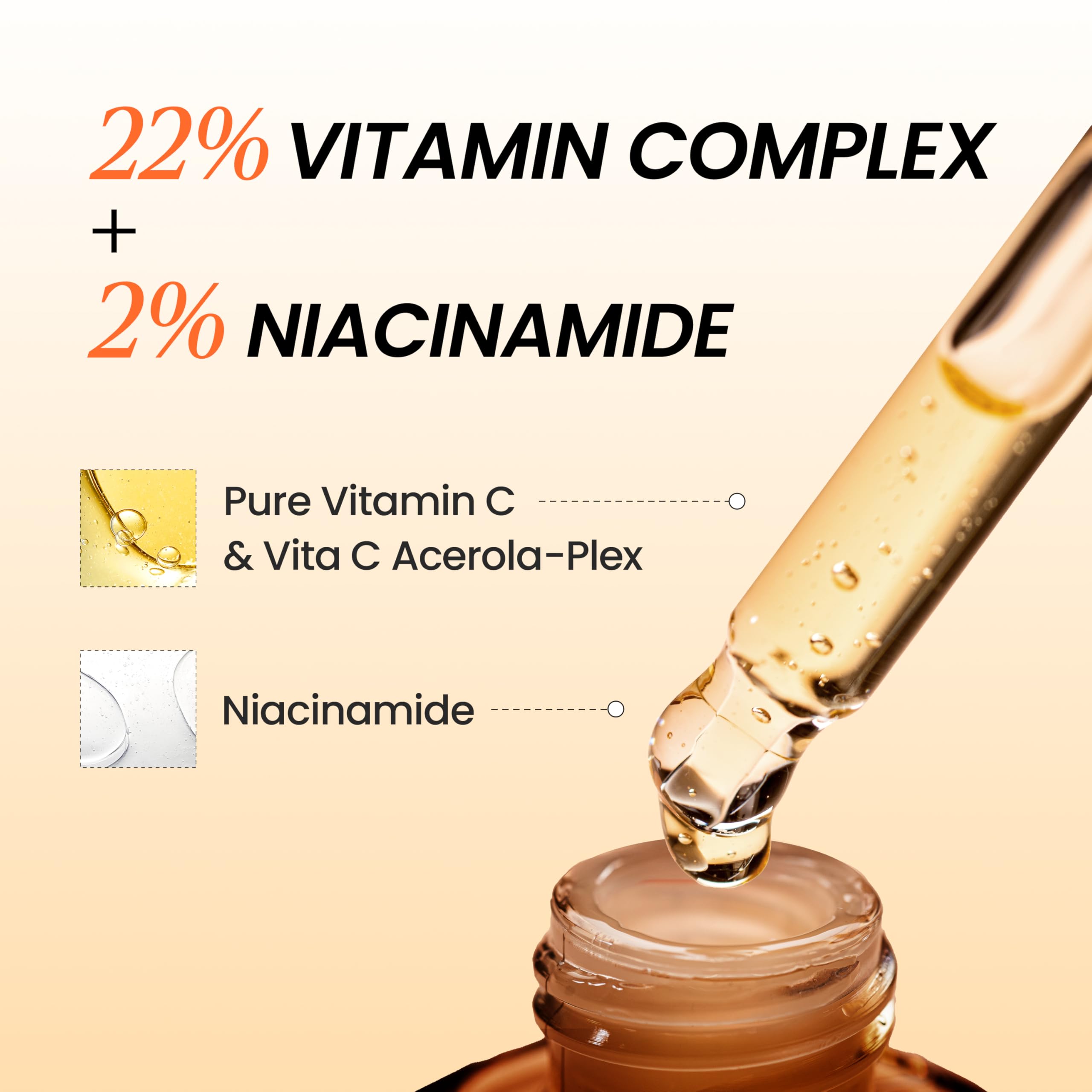 DERMALOGY by NEOGEN Real Vita C Serum hyaluronic acid and collagen for lasting hydration.