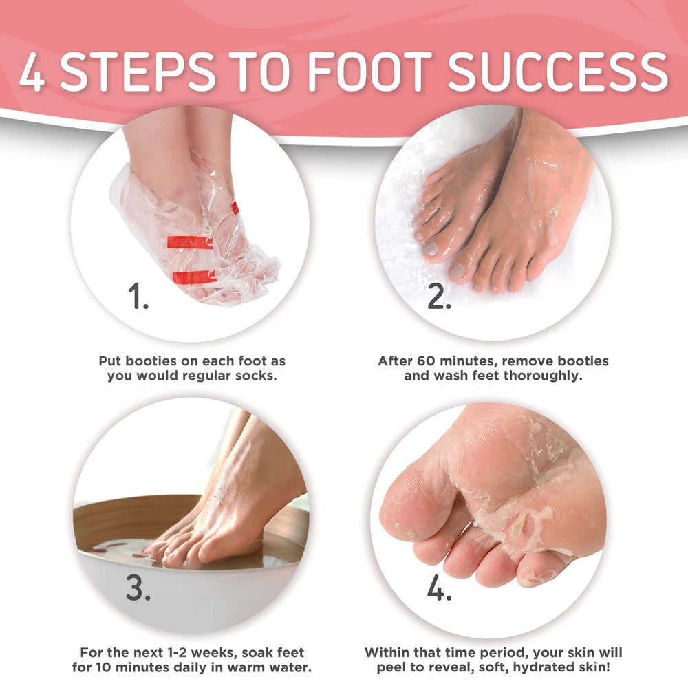 Aloe vera scent accompanies Dermora foot mask for spa-like hydration.