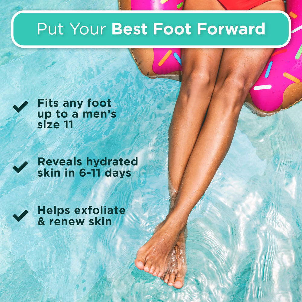 DERMORA Foot Peel Mask packaging with logo communicates premium at-home care