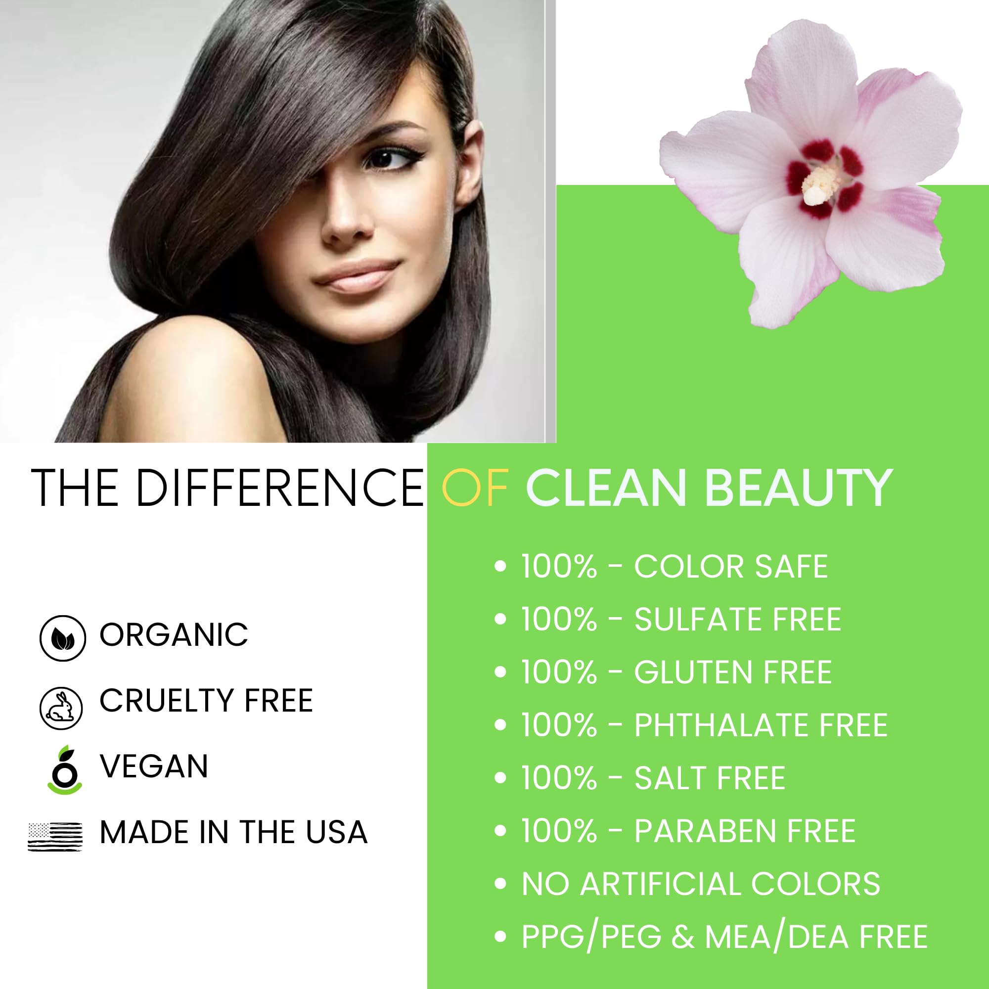 DermOrganic color-treated hair maintains vibrancy and shine