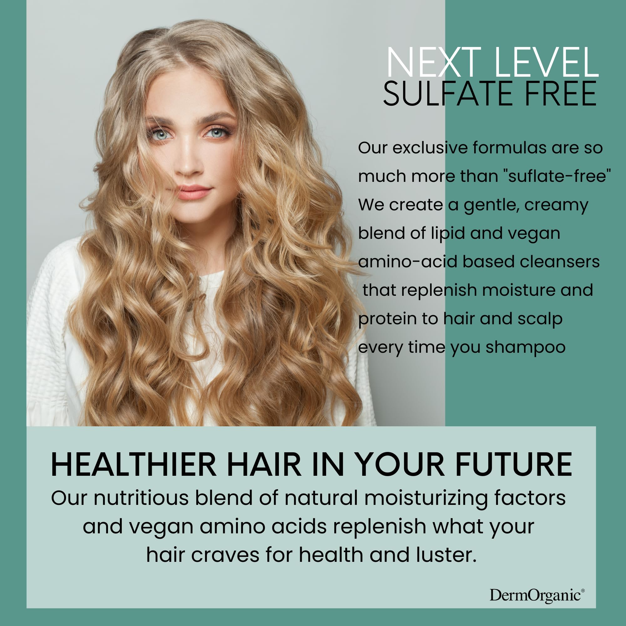 DermOrganic spray shields hair from sun and environmental elements