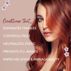 DermOrganic Daily Hydrating Conditioner being applied to hair for smooth results.