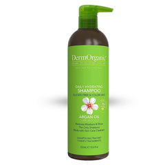 DermOrganic shampoing hydratant quotidien — bouteille prête à l’emploi pour cheveux secs et abîmés