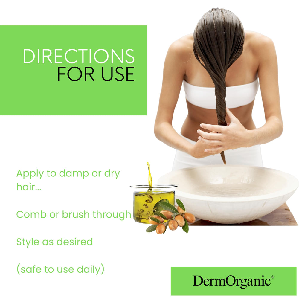 DermOrganic Super Hold gel preserves color after drying for sleek hold.