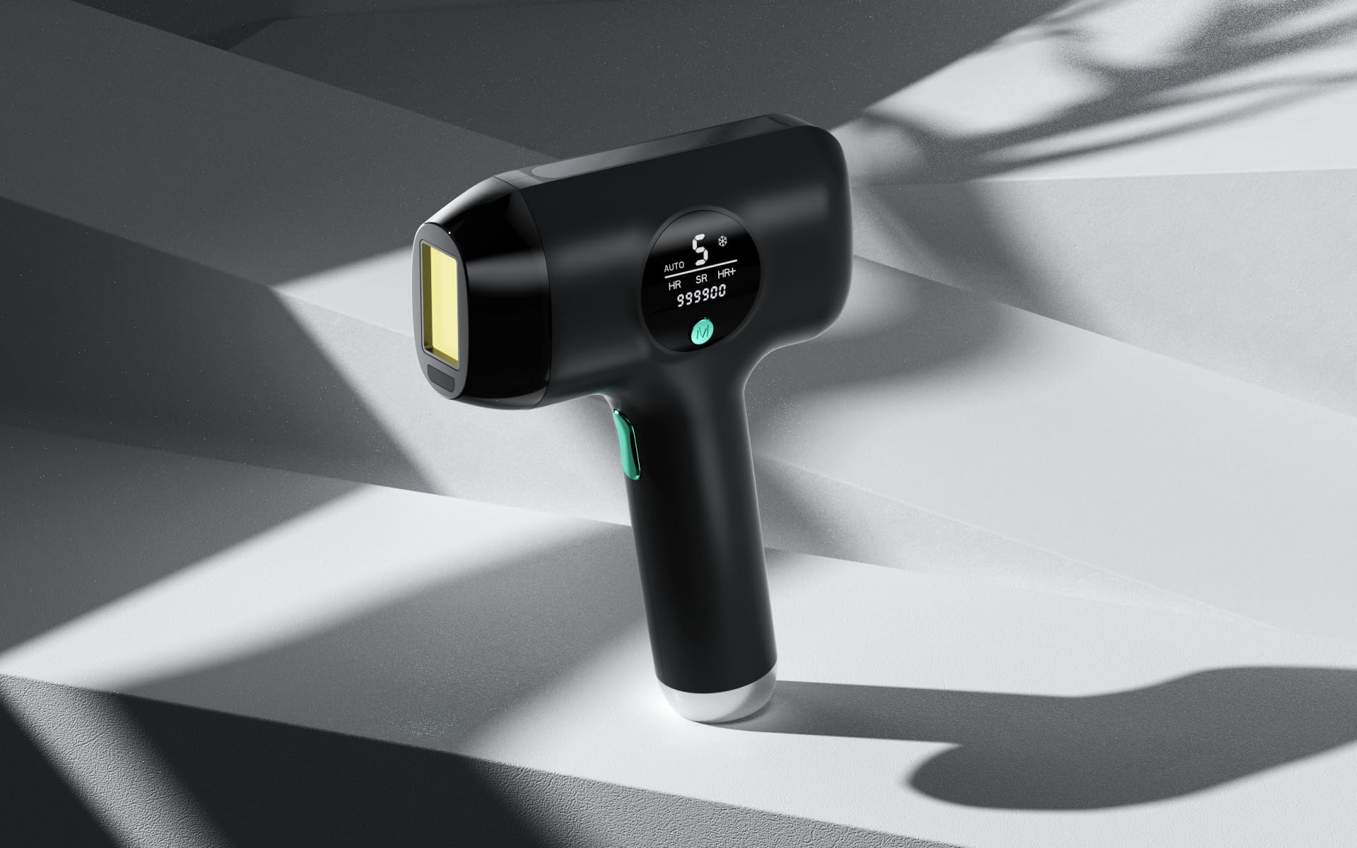 DermRays IPL Hair Removal device held in hand for convenient home use.