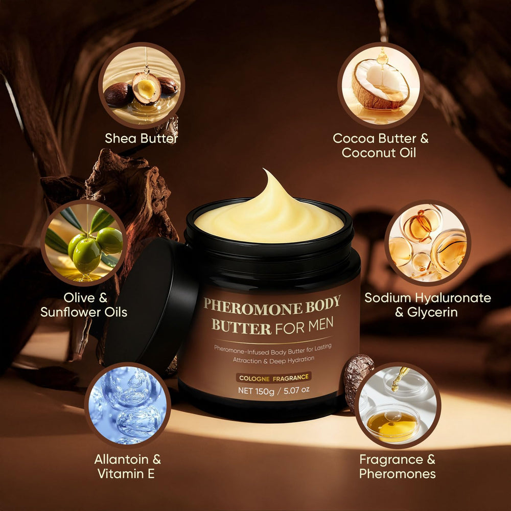 Derperzi pheromone body butter fragrance detail – masculine scent that lasts.
