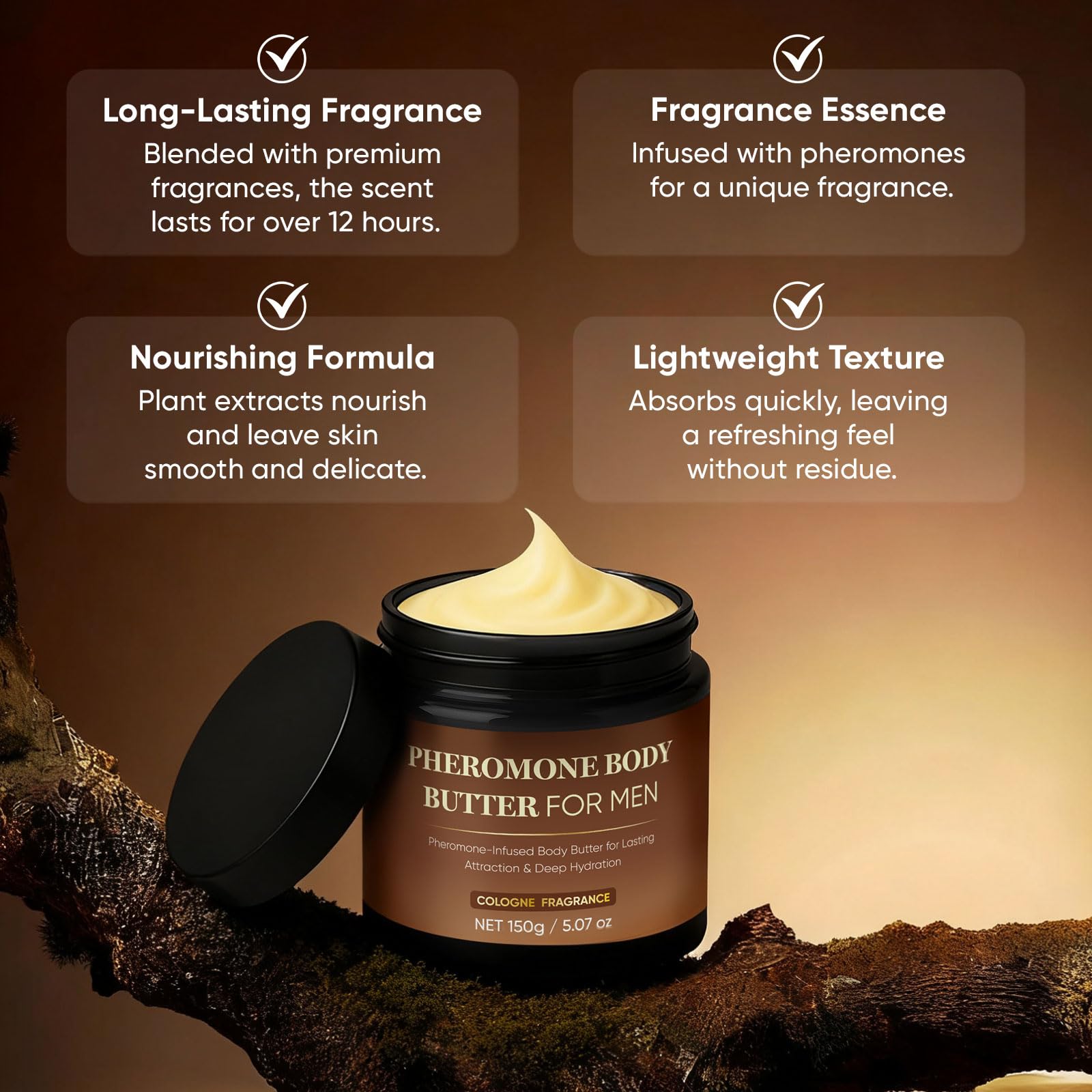 Derperzi pheromone body butter packaging – compact, travel-friendly design.