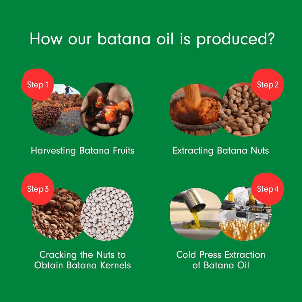 Hair application of Dersie Batana Oil for shine and softness