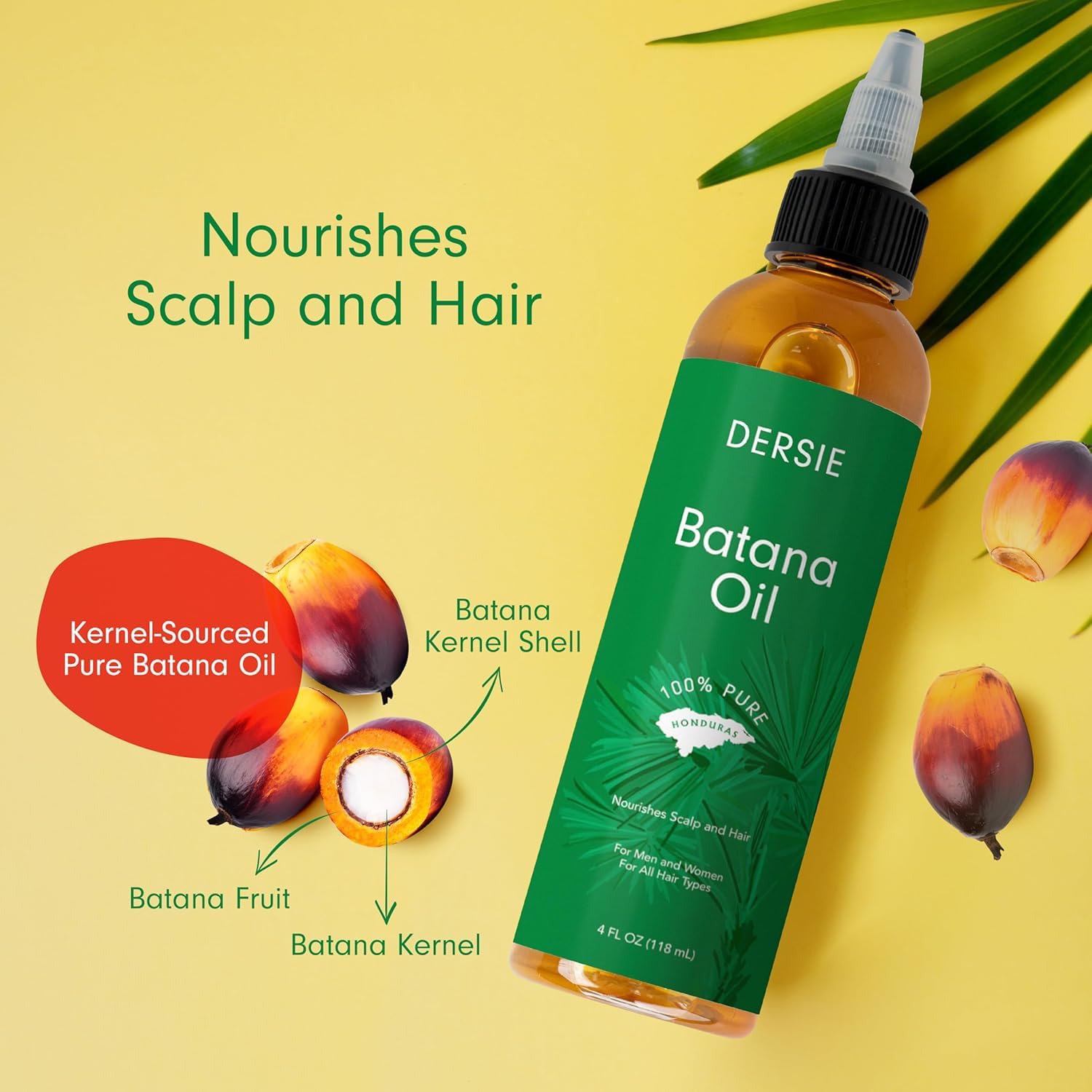 Texture view of Dersie Batana Oil for rich moisture