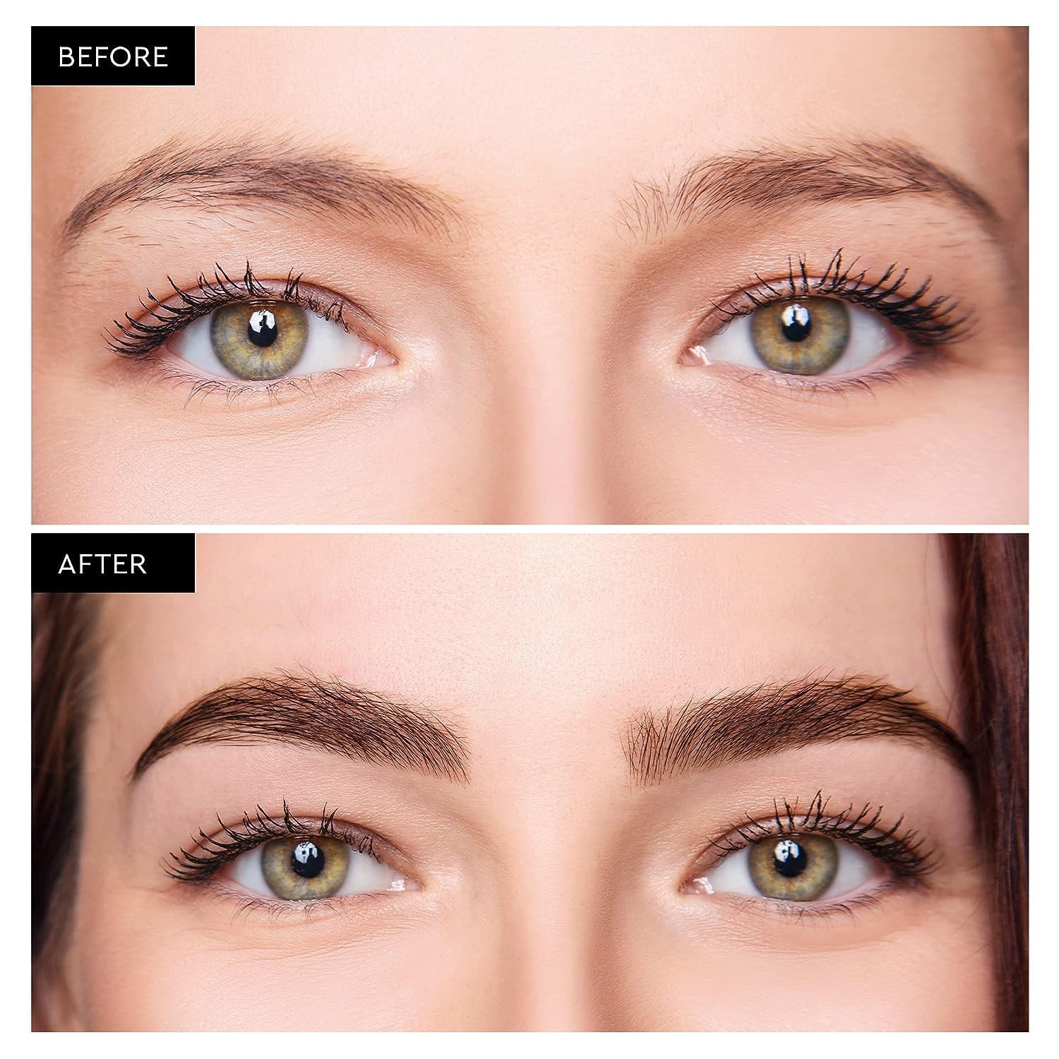 Dersie Eyebrow Growth Serum texture in vial with droplets hinting at smooth absorption