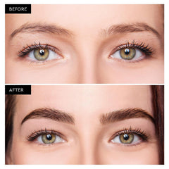 Dersie Eyebrow Growth Serum texture in vial with droplets hinting at smooth absorption