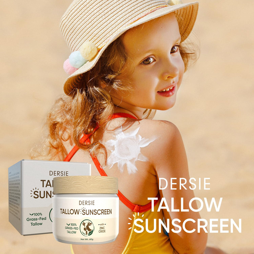 Dersie grass-fed tallow benefits highlight deep hydration for dry skin.