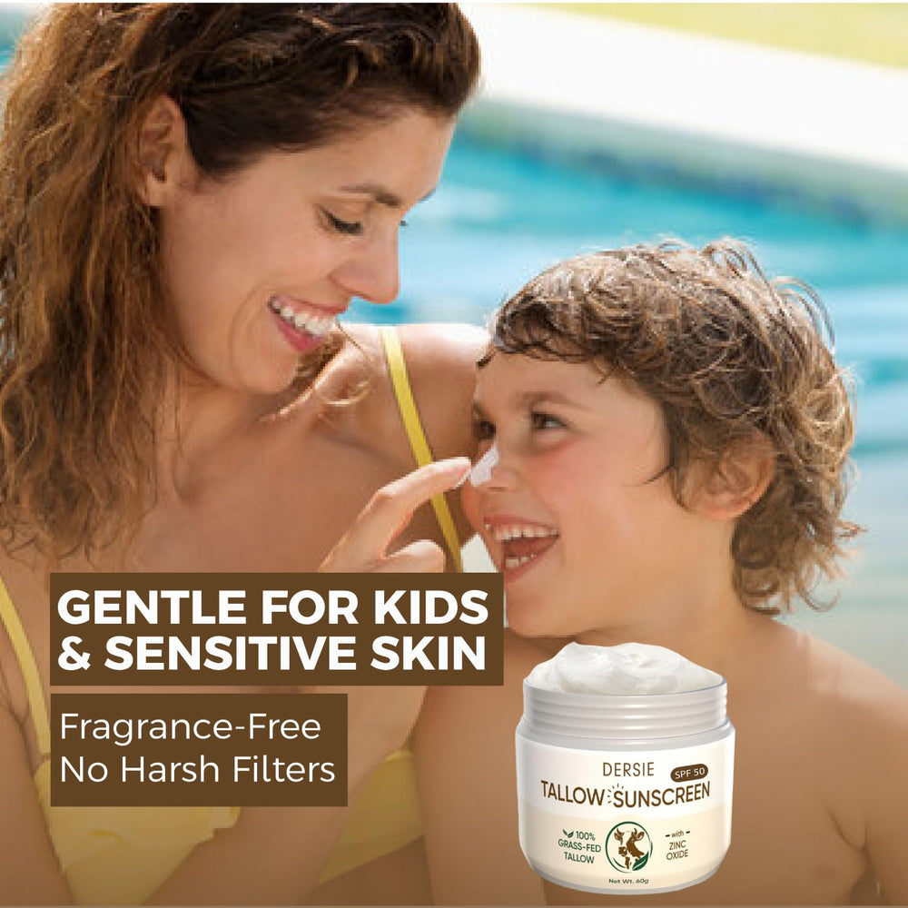 Dersie makeup-friendly sunscreen application ready to wear under makeup.