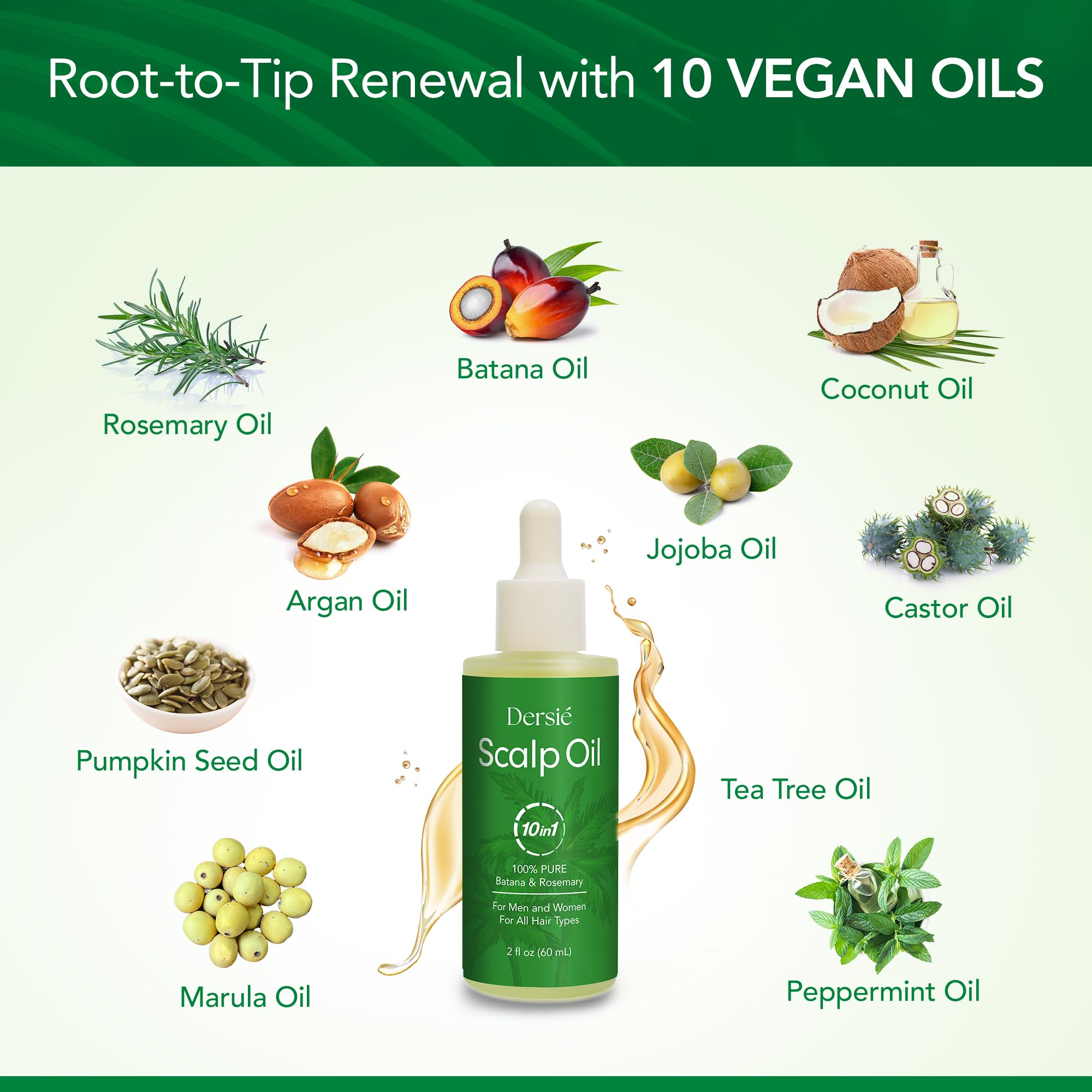 Dersie Scalp Oil nourishes curly and coily hair from the scalp.